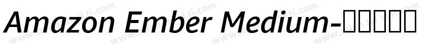 Amazon Ember Medium字体转换
